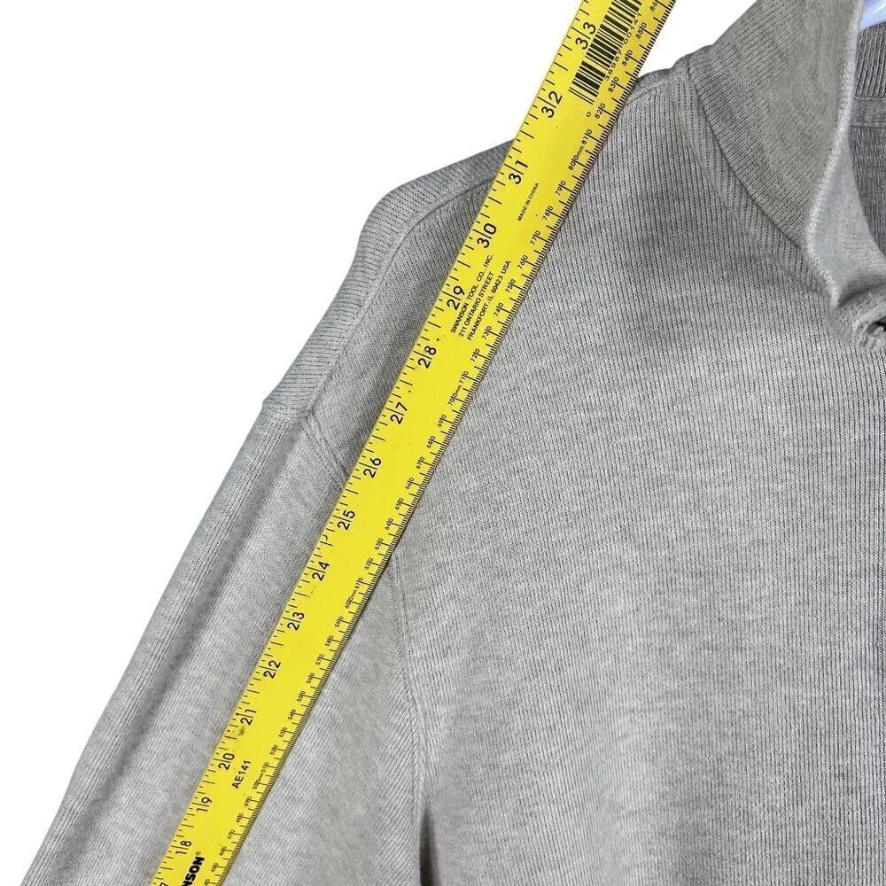 Polo Ralph Lauren Mens XXL Tan Rib Mockneck 1/4 Zip Pullover Old Money Timeless